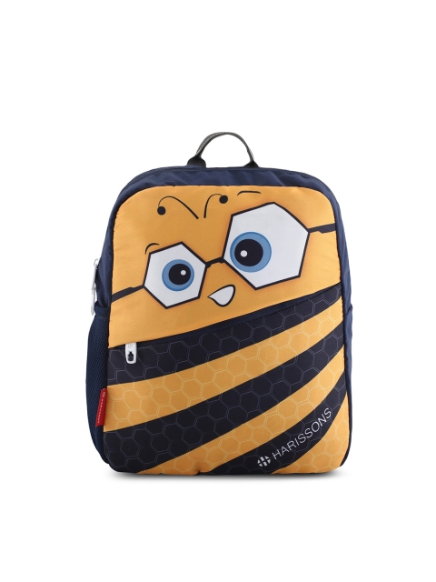 

Harissons Unisex Yellow & Black Graphic Backpack