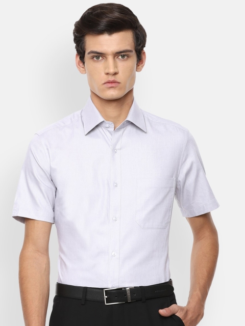 

Louis Philippe Men Grey Opaque Formal Shirt