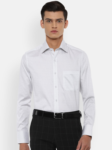 

Louis Philippe Men Grey Slim Fit Opaque Formal Shirt