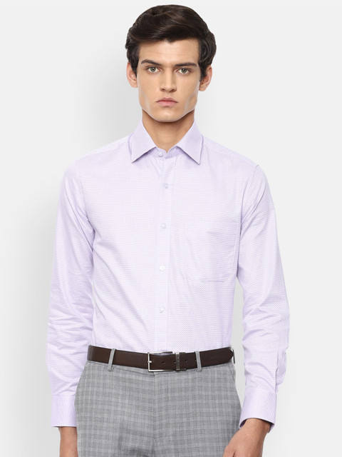 

Louis Philippe Men Purple Opaque Formal Shirt