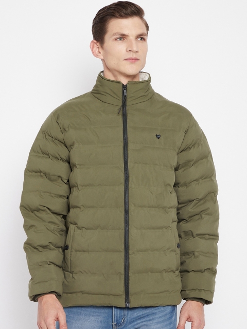 

Okane Men Olive Green Lightweight Padded Jacket