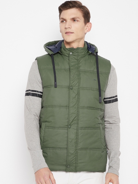 

Okane Men Olive Green Padded Jacket