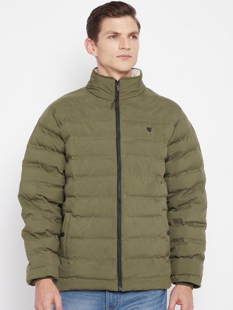 

Okane Men Olive Green Lightweight Puffer Jacket