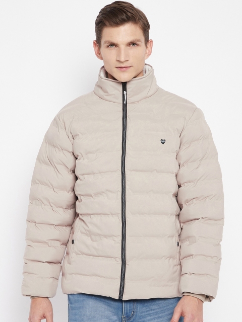 

Okane Men Cream-Coloured Lightweight Puffer Jacket