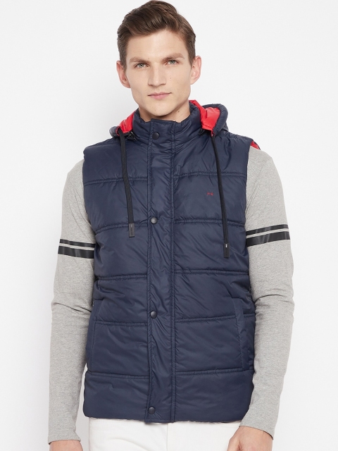 

Okane Men Navy Blue Padded Jacket