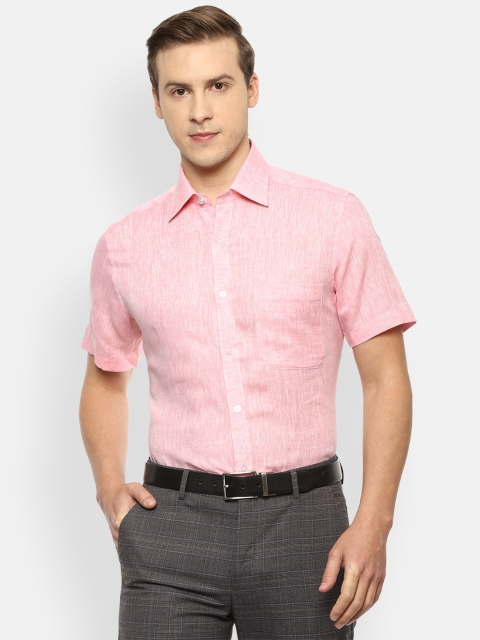 

Louis Philippe Men Pink Opaque Formal Shirt