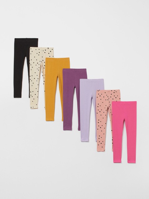 

H&M Girls Multi 7-pack Jersey Leggings