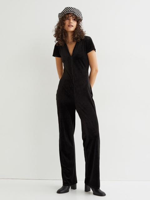 

H&M Women Black Jumpsuit