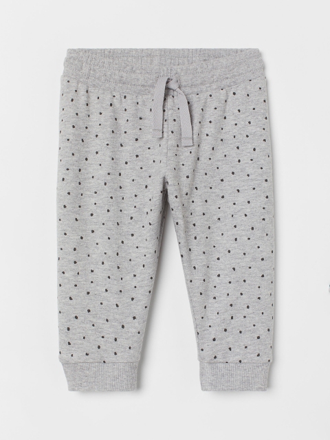 

H&M Girls Grey Printed Cotton Sweatpants