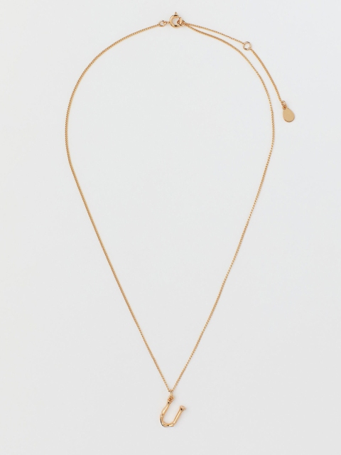 

H&M Women Gold-Plated Pendant Necklace