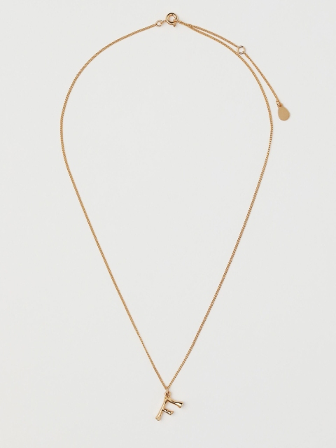 

H&M Women Gold-Plated Pendant Necklace