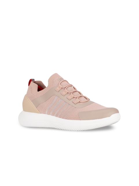 

Footin Women Pink Woven Design Sneakers