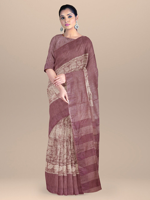 

BharatSthali Purple Silk Cotton Narayan Peth Saree