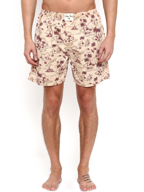 

Urban Dog Beige Printed Boxers UDBX15