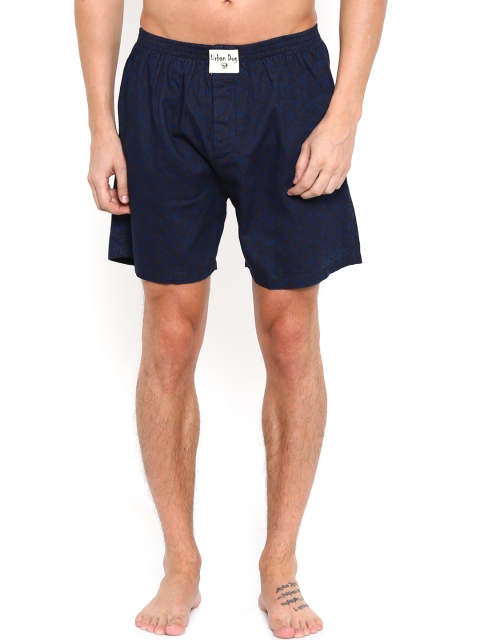 

Urban Dog Navy Printed Boxers UDBX23, Navy blue