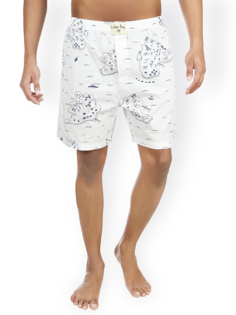 

Urban Dog White Printed Boxers UDBX35