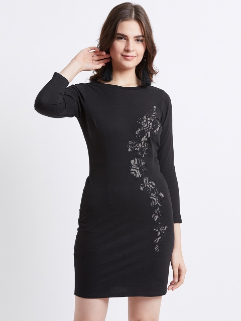 

LY2 Black Embellished Sheath Dress