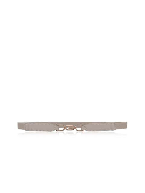 

Kazo Women Beige PU Metal Leaf Buckle Belt