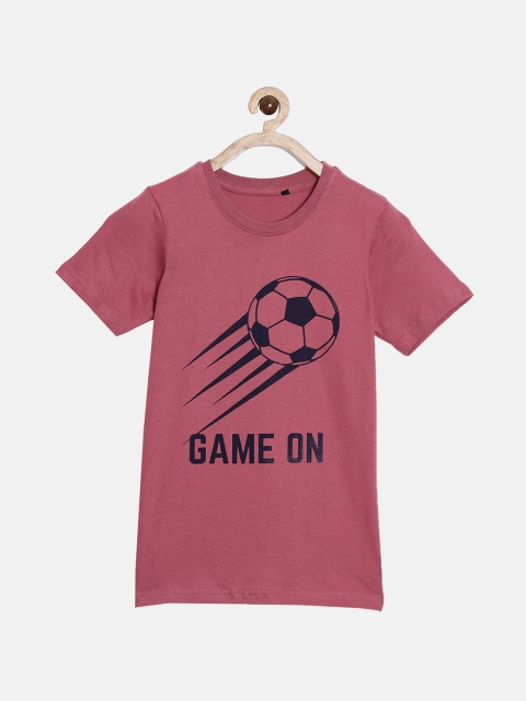 

SayItLoud Boys Red Printed T-shirt