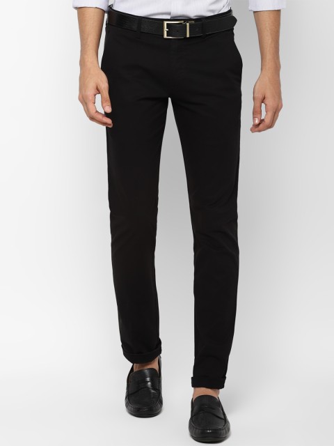 

Allen Solly Men Black Slim Fit Trousers