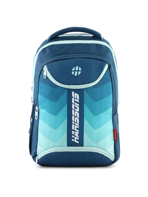 

Harissons Unisex Turquoise Blue & White Printed Backpack