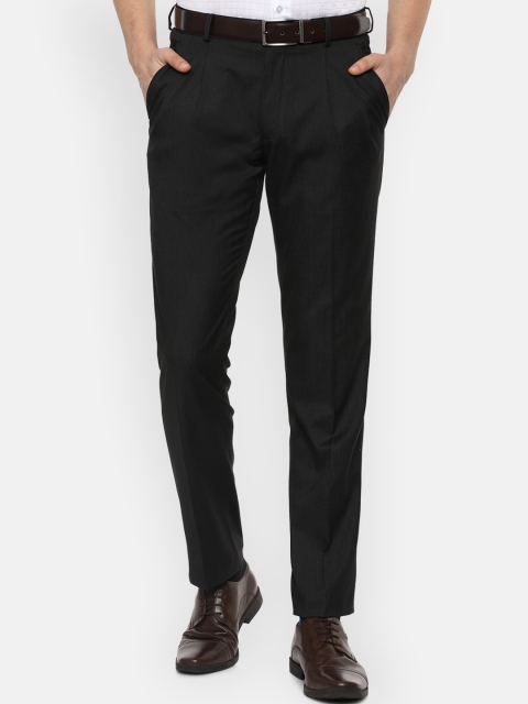 

Louis Philippe Men Black Formal Trousers