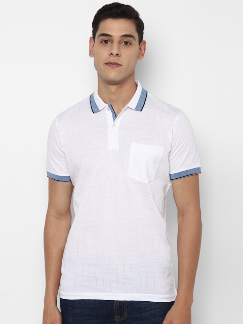 

Allen Solly Men White Polo Collar Pockets T-shirt