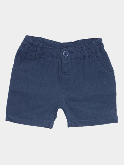 

Nuberry Boys Navy Blue Regular Shorts