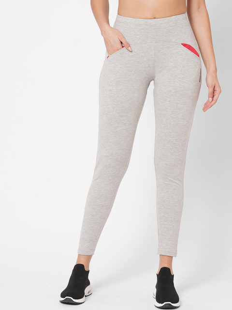 

Sweet Dreams Women Grey Melange Cotton Solid Tights