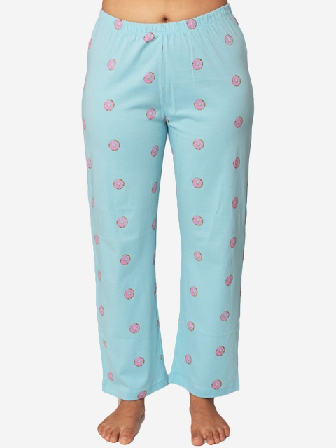

Soxytoes Women Blue Cotton Printed Pyjamas