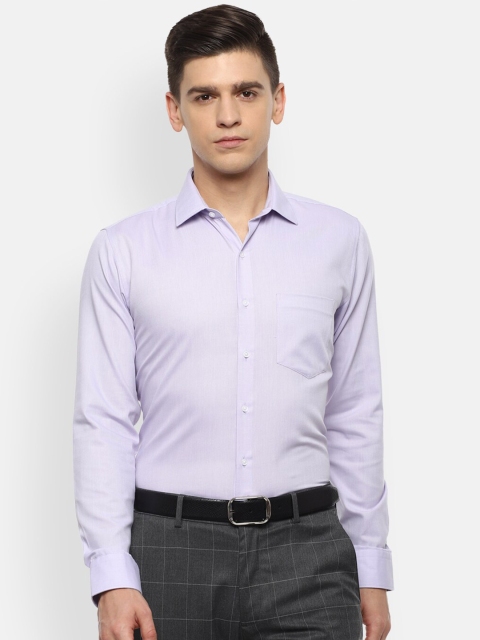

Van Heusen Men Lavender Opaque Formal Shirt