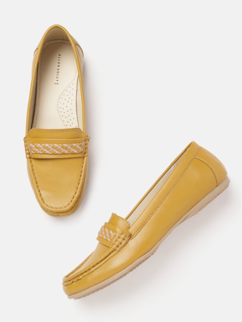 

Allen Solly Women Mustard Yellow Solid Loafers