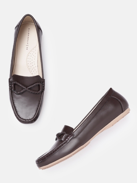 

Allen Solly Women Coffee Brown Solid Bow Detail Loafers
