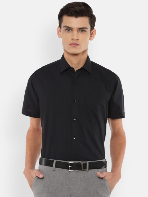 

Van Heusen Men Black Opaque Formal Shirt