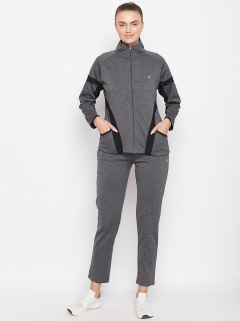 

NEVA Women Grey Solid Track Suit