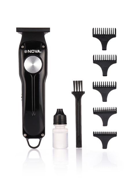 

NOVA Black & Silver-Toned Men NHT 1038 Trimmer