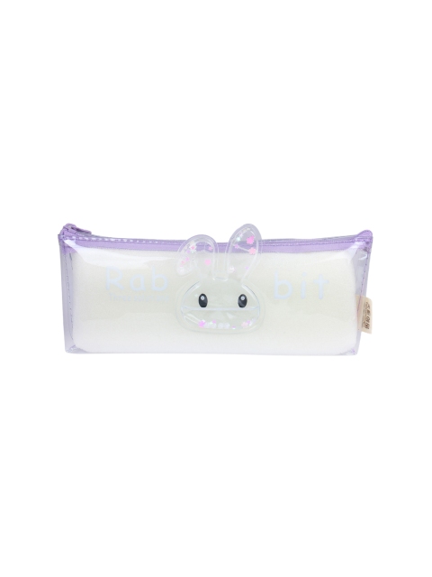 

Instabuyz Kids Purple & Transparent Printed Pen Pencil Case