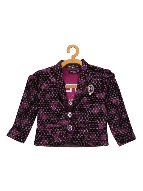 

Actuel Girls Purple Partywear Blazer