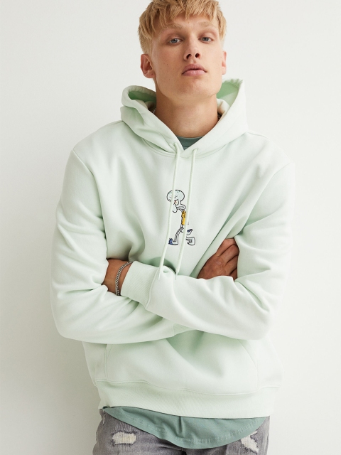 

H&M Men Green Hoodie