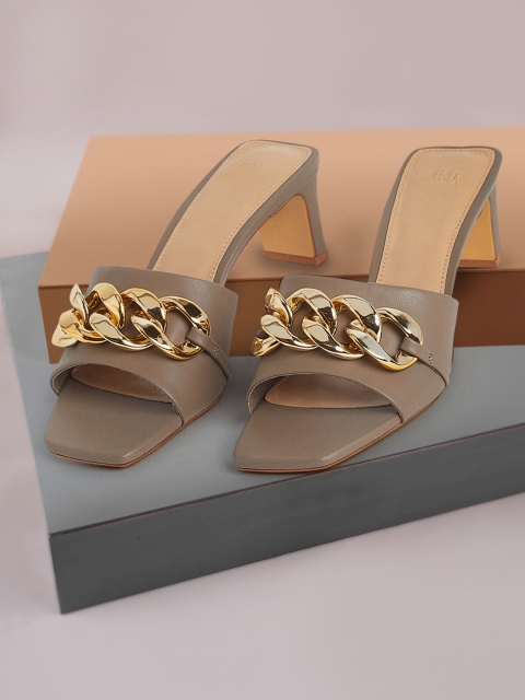 

H&M Grey Chain Detail Sandals
