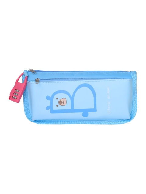 

Instabuyz Kids Blue Printed Lightweight Zipper Pencil Pouch
