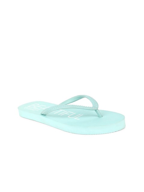 

Bata Women Blue & White Printed Room Slippers