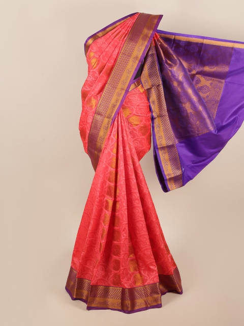 

Pothys Pink & Purple Woven Design Zari Art Silk Saree