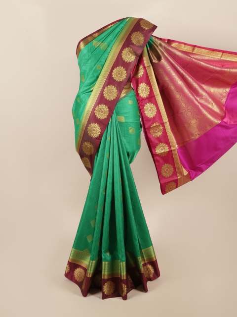 

Pothys Green & Pink Woven Design Zari Art Silk Saree