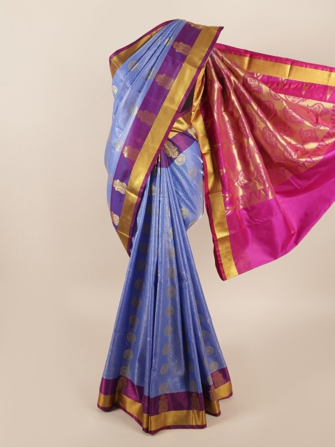 

Pothys Blue & Pink Ethnic Motifs Zari Art Silk Saree