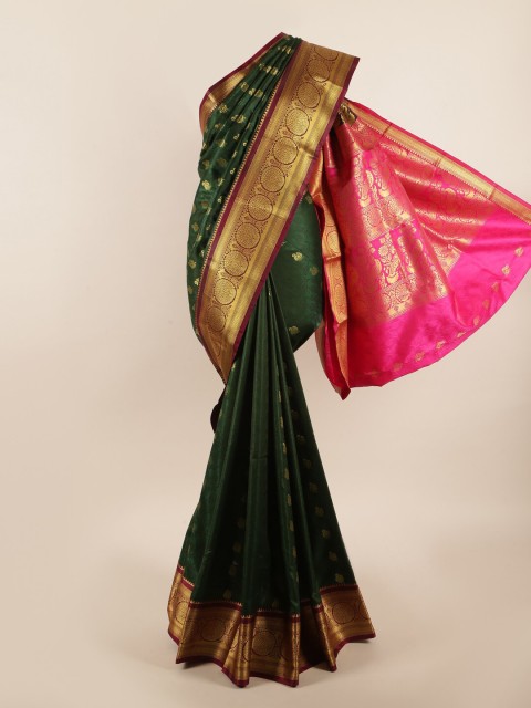 

Pothys Green & Pink Woven Design Zari Art Silk Saree