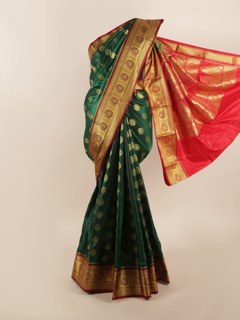 

Pothys Green & Pink Woven Design Zari Art Silk Saree