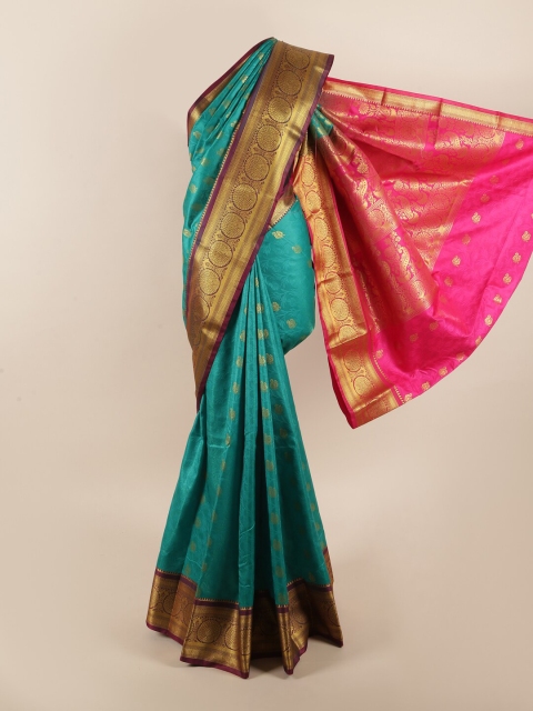 

Pothys Green & Pink Woven Design Zari Art Silk Saree