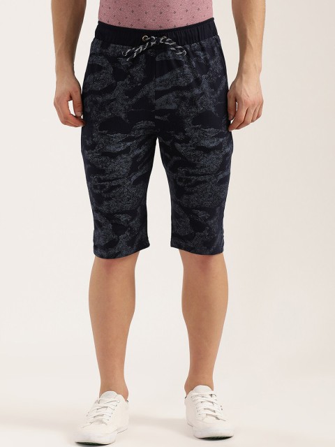 

V2 Value & Variety Men Blue Printed Regular Shorts