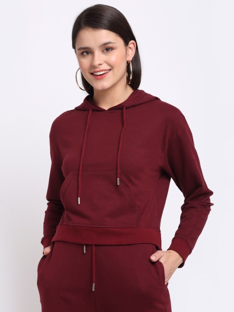

THE UKKIYO LIFE Women Maroon Sweatshirt